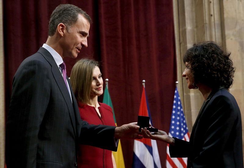 REYES RECIBEN EN AUDIENCIA A LOS GANADORES DE LOS PREMIOS PRINCESA DE ASTURIAS 2015