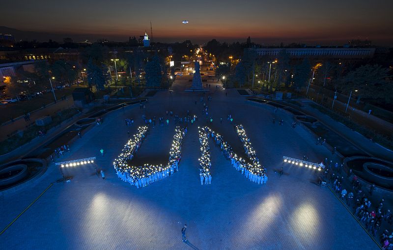 Estudiantes de la ONU en Almaty, Kazajistán