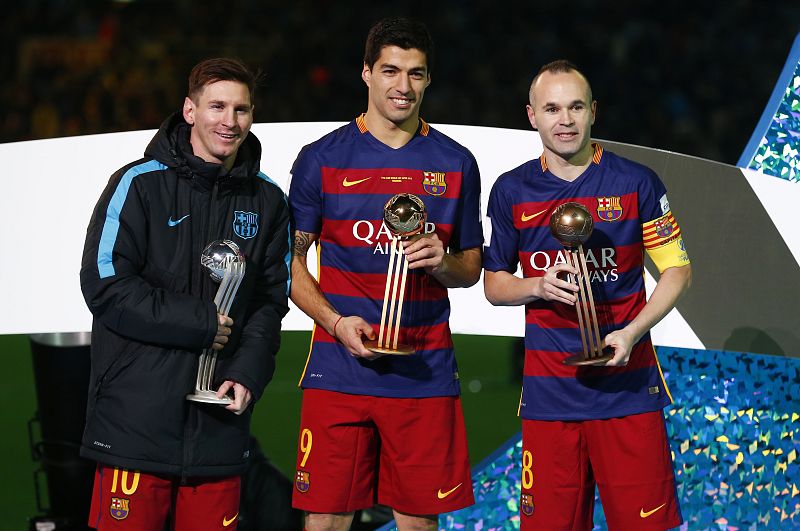 Los tres mejores jugadores del Mundialito.