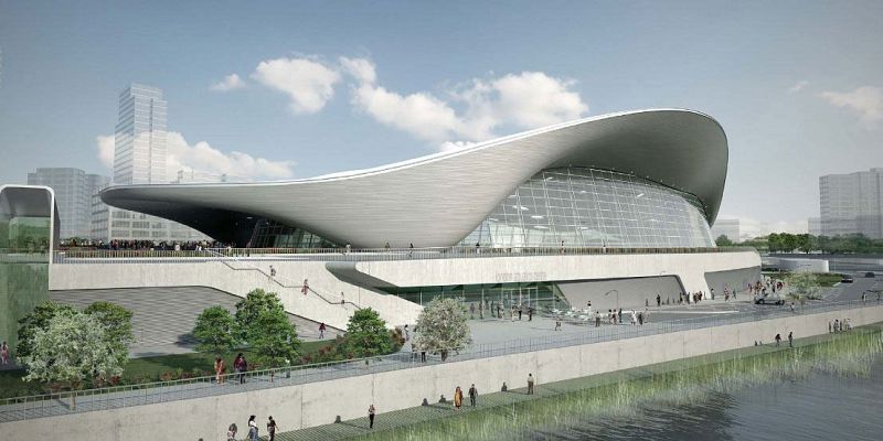 Imagen del centro acuático de Londres 2012