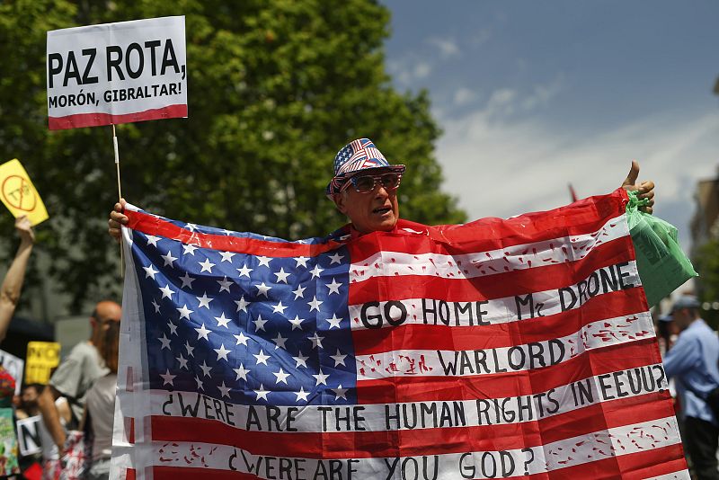 Protestas contra la visita de Obama