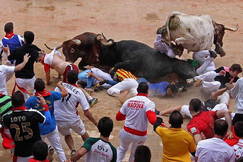Dos astados han protagonizado el momento de más peligro