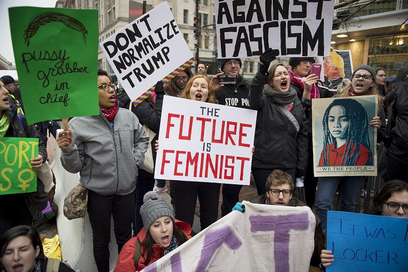 Protestas contra Donald Trump en Washington
