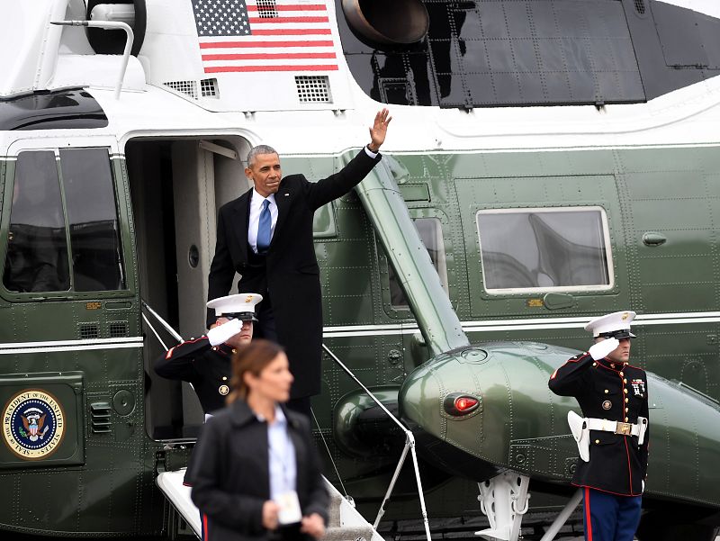 Obama abandona el Capitolio