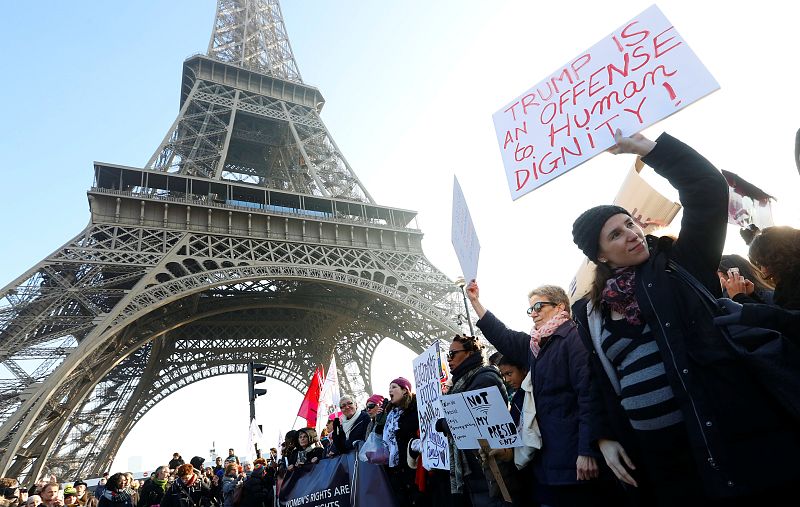 La "Marcha de las Mujeres" se repite en ciudades de todo el mundo