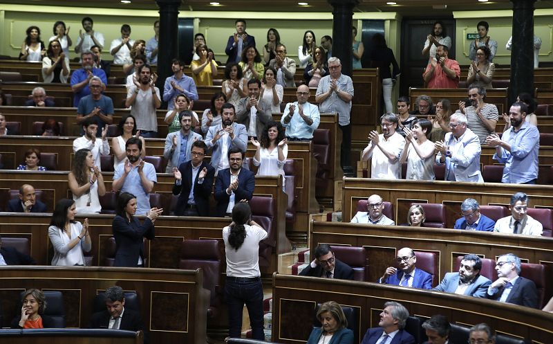 Pablo Iglesias, tras quedar rechazada la moción de censura