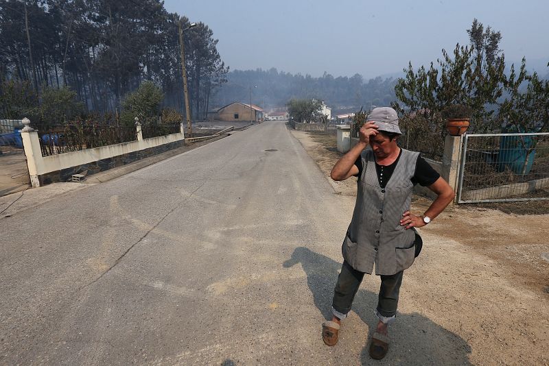 Un gran incendio asola el centro de Portugal