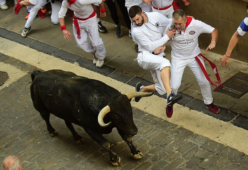 Los mozos han podido lucirse La gran velocidad de los astados ha sido el único obstáculo para los mozos que querían hacer bonitas carreras delante de los Jandilla