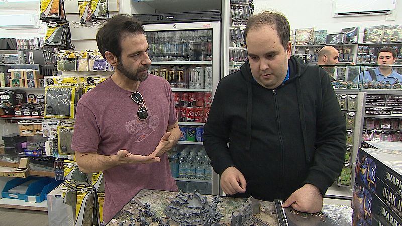 Juanfran con su psicólogo en la tienda
