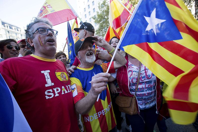 Manifestación por la unidad de España en Barcelona