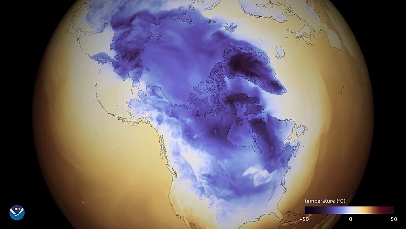 Temperaturas bajo cero en gran parte de los Estados Unidos por tormenta de invierno