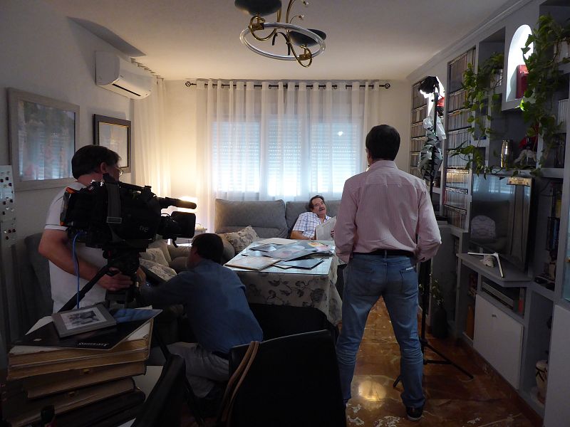A punto de empezar a grabar con Paco Rivas