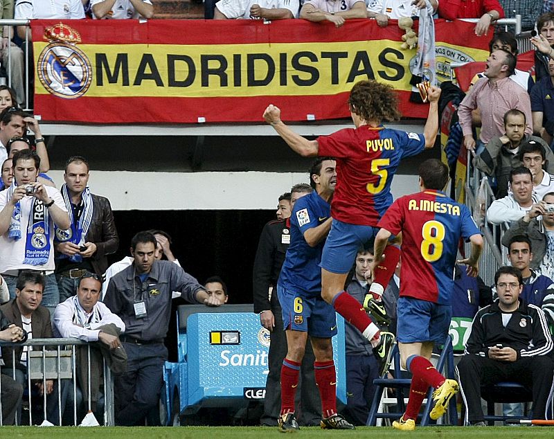 Iniesta en el histórico 2-6 del Santiago Bernabéu.