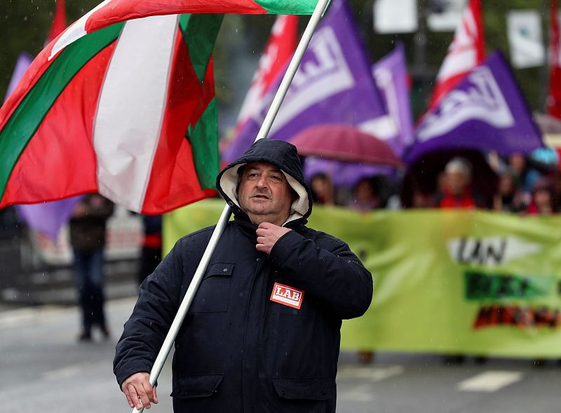 Manifestación de LAB en San Sebastián con motivo del Primero de Mayo