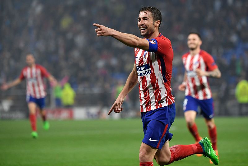 Gabi celebra el tercer gol, que sentenció la final.