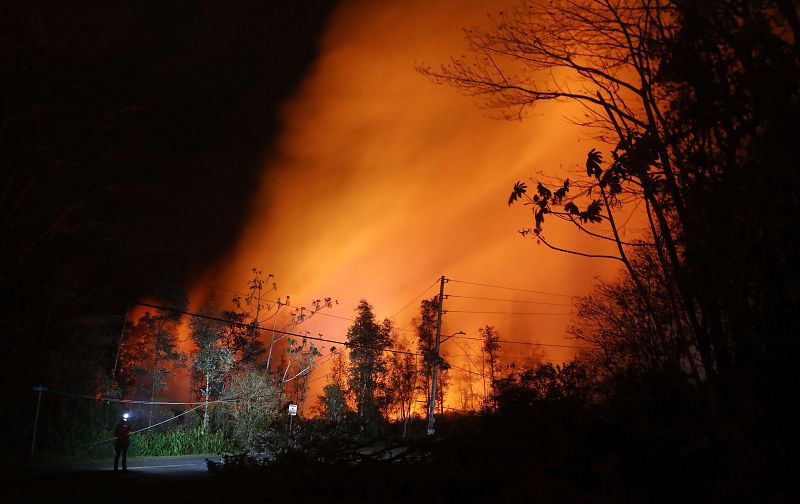 El cielo arde sobre Hawái