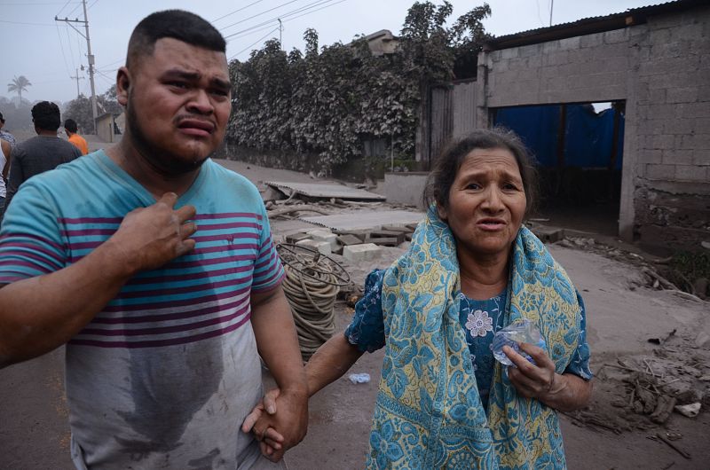La erupción más violenta del volcán 'Fuego' en Guatemala