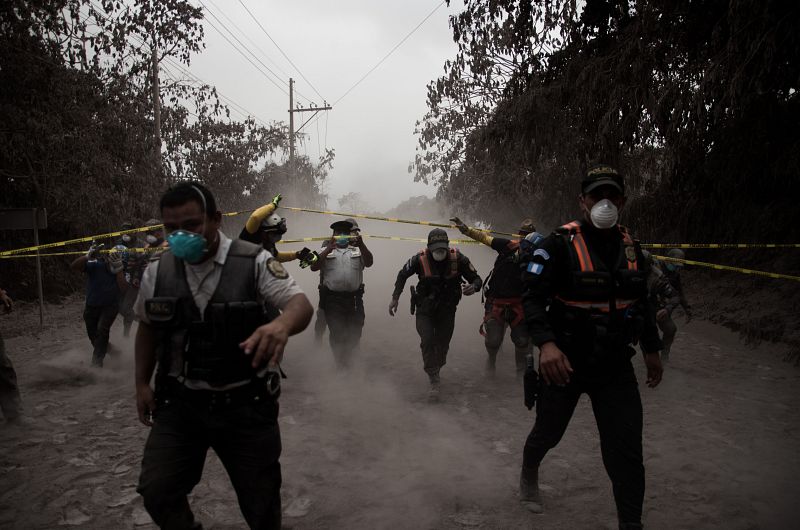 La erupción más violenta del volcán 'Fuego' en Guatemala