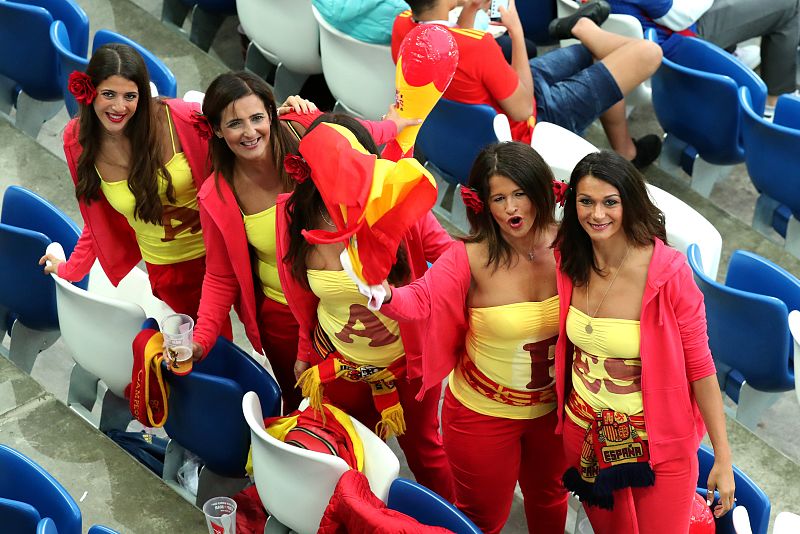 Las mejores imágenes del España-Marruecos