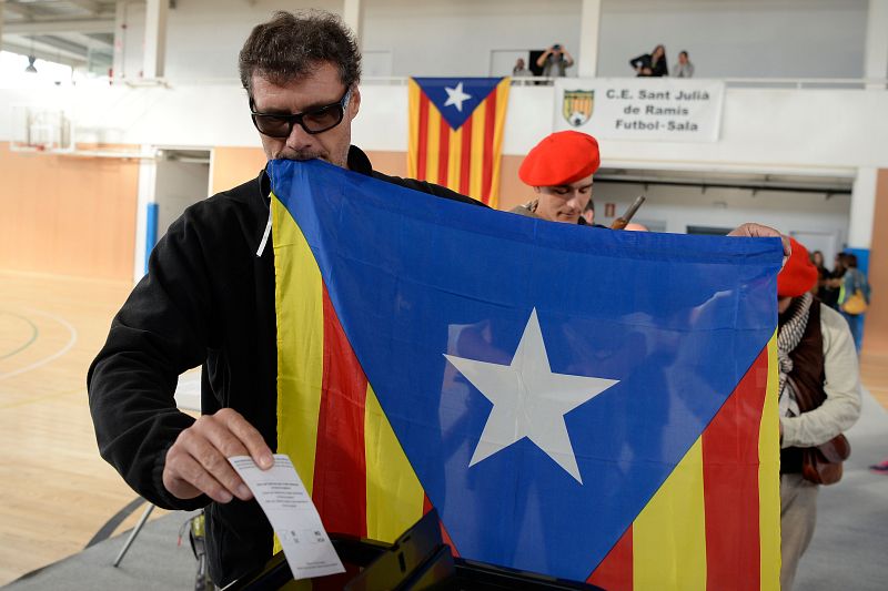 Protestas independentistas en el aniversario del 1-O