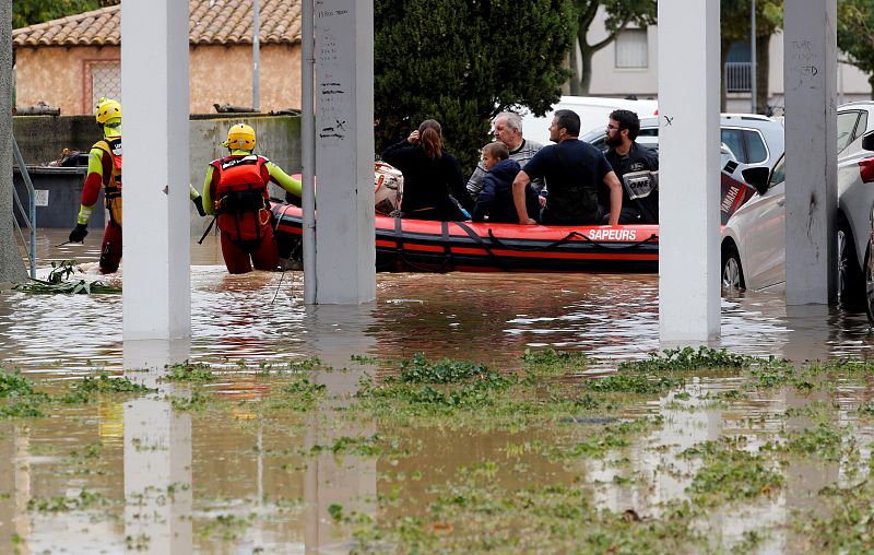 Evacuación en la zodiac