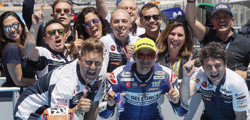 Jorge Martín de (Del Conca Gresini Moto3) primer clasificado tras concluir la clasificación del Gran Premio Red Bull de España que se disputa en el Circuito de Jerez-Ángel Nieto.