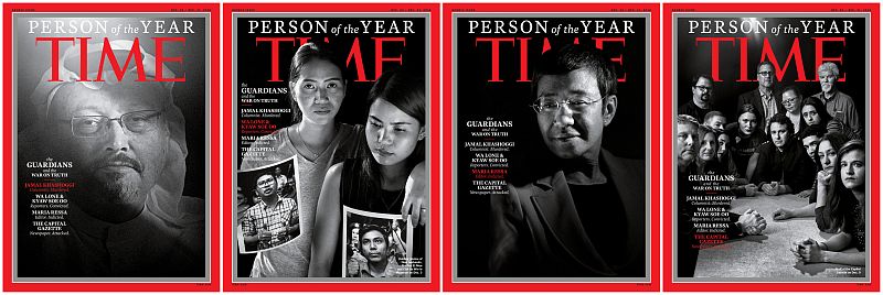 Los 'guardianes de la verdad', personaje del año de 2018 para 'Time'