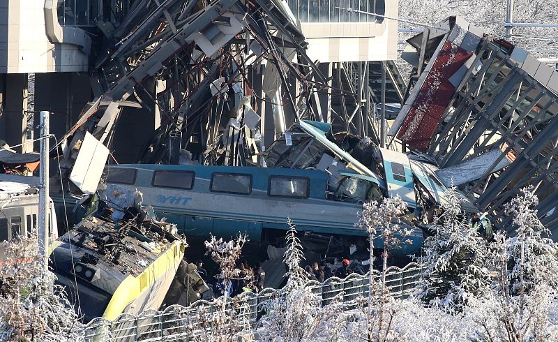 Accidente ferroviario en Ankara