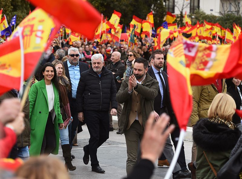 Concentración en la plaza de Colón de Madrid