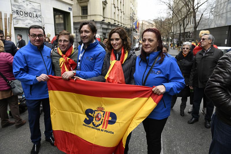 Concentración en la plaza de Colón de Madrid