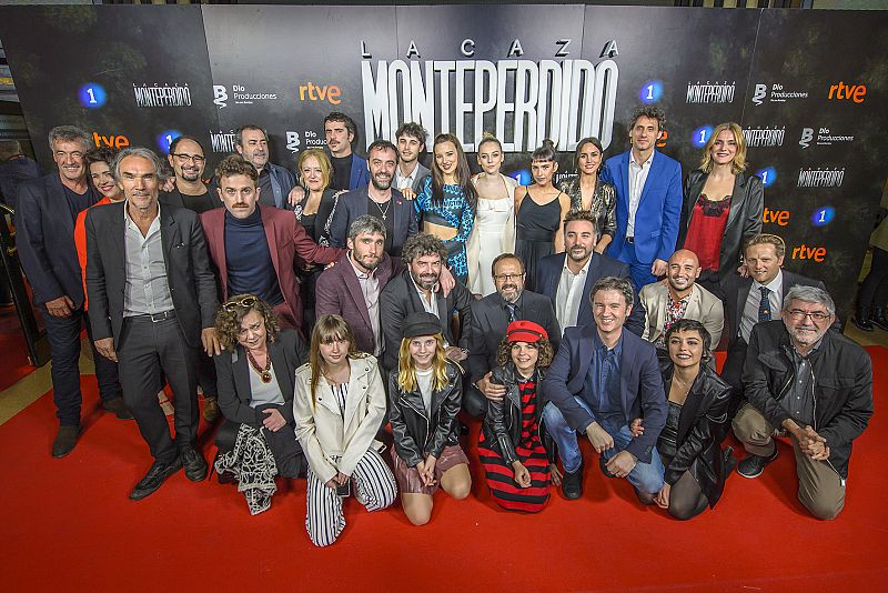 Foto de familia, ayer en la premiere