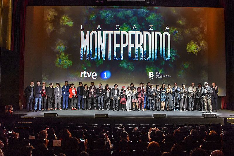 El equipo de la serie, en la presentación ayer en Madrid