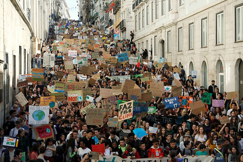 La juventud de Lisboa tambien se manifiesta