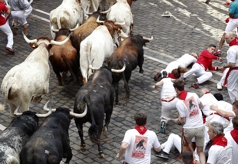La manada a su paso por el Ayuntamiento