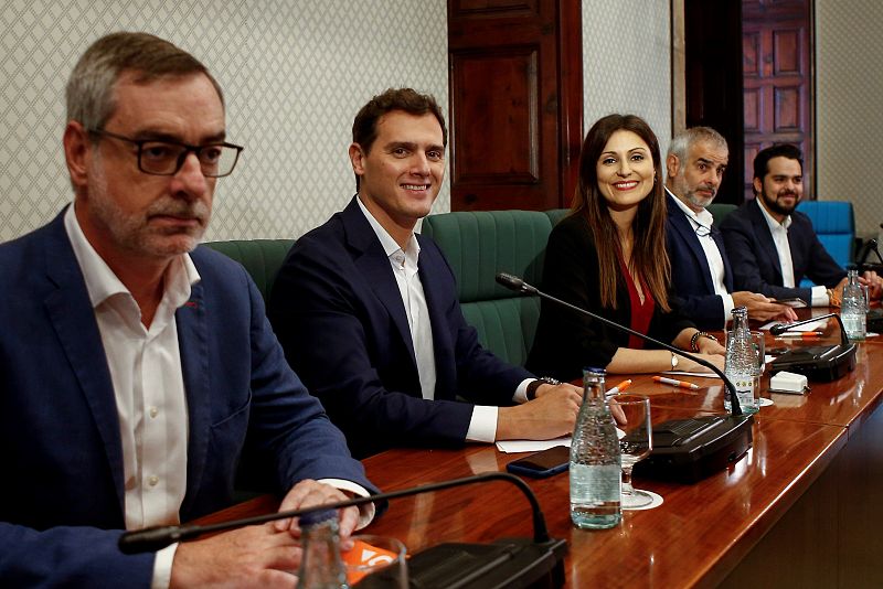 Albert Rivera preside la reunión del grupo parlamentario de Ciudadanos en el Parlament