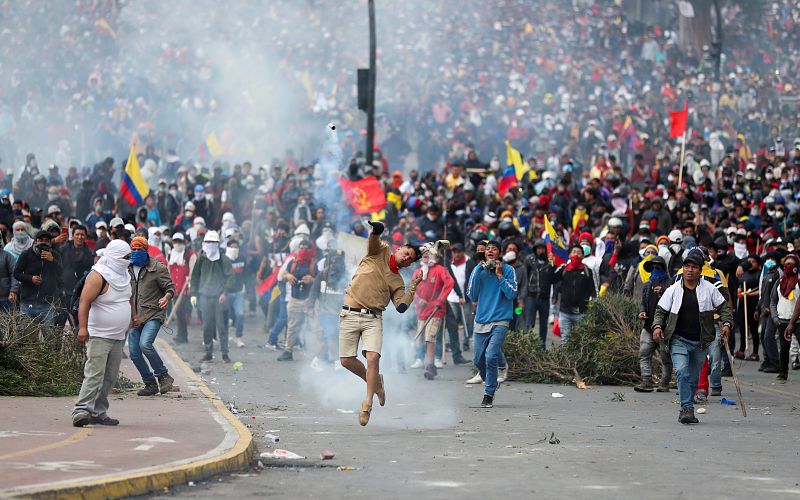 Las protestas en Ecuador, en imágenes