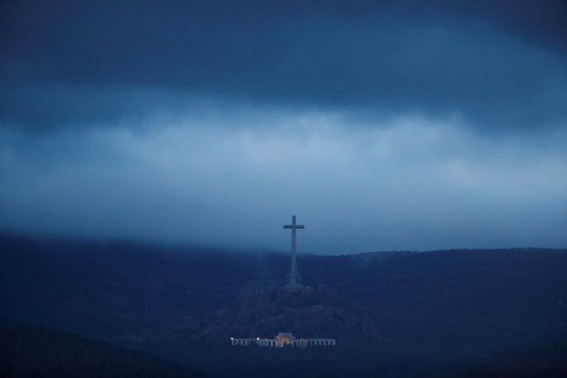 Vista del mausoleo de Franco en el Valle de los Caídos