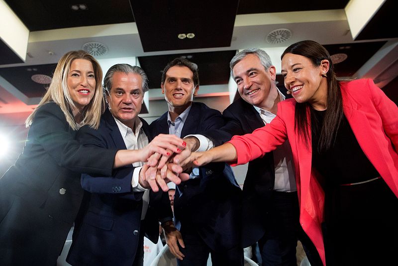 Rivera, en un encuentro con empresarios en Málaga