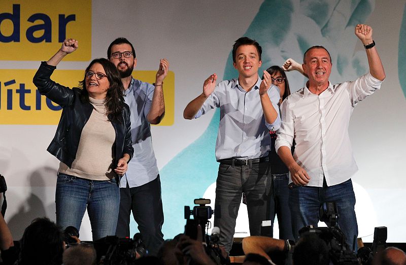 Errejón, Baldoví y Oltra participan en el acto de Más País en Valéncia