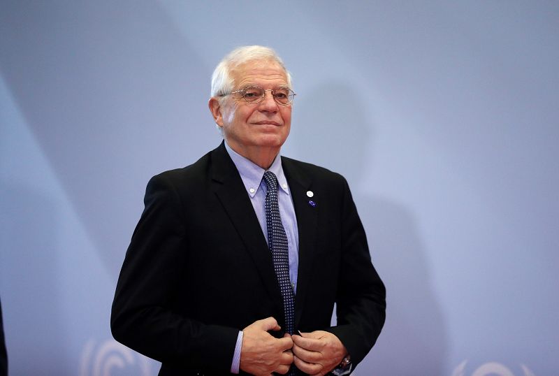 El ministro español de Asuntos Exteriores en funciones, Josep Borrell a su llegada a la vigésimo quinta conferencia del clima de la ONU.