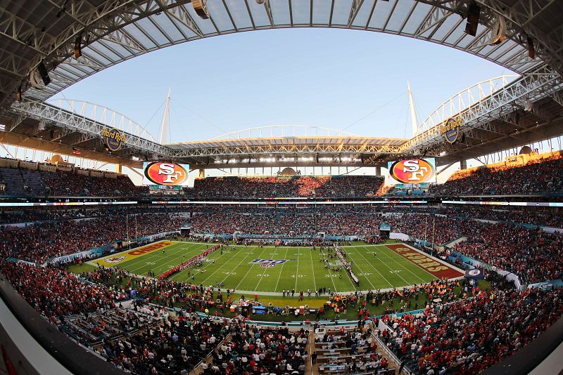 Vista general del Hard Rock Stadium, a reventar.