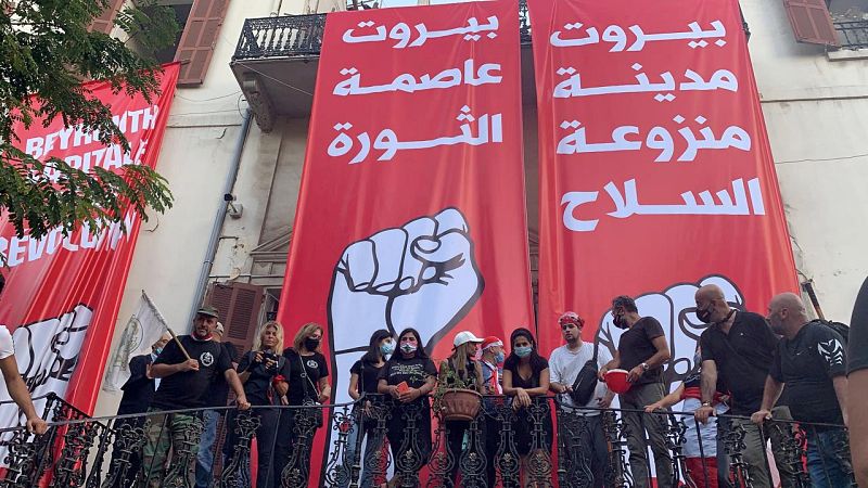 Los manifestantes ocupan el Ministerio de Asuntos Exteriores