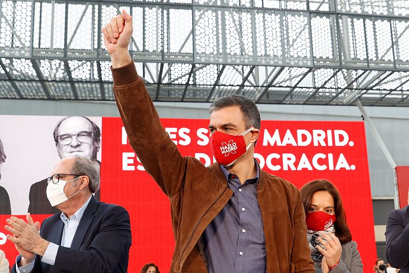 Acto de campaña de PSOE en Madrid