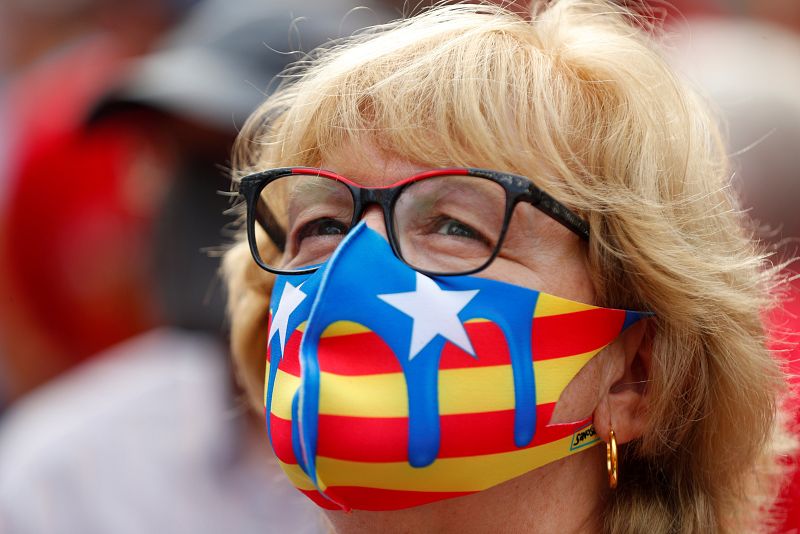 Manifestación de ANC por Diada en Barcelona