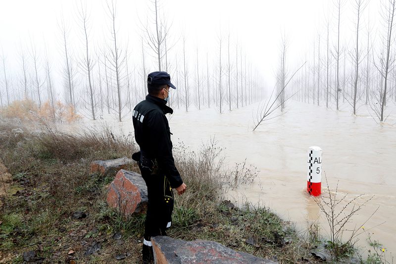 Daños en Alcalá de Ebro, Zaragoza, por inundaciones