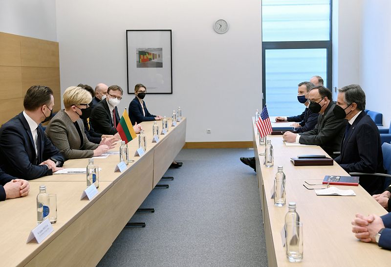 U.S. Secretary of State Blinken visits Vilnius