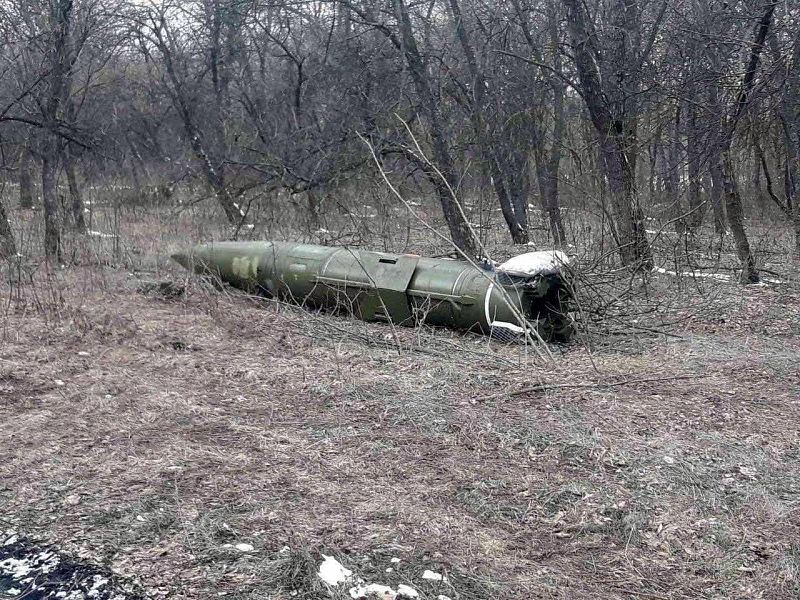 Un misil balístico sin explotar en Kramatorsk