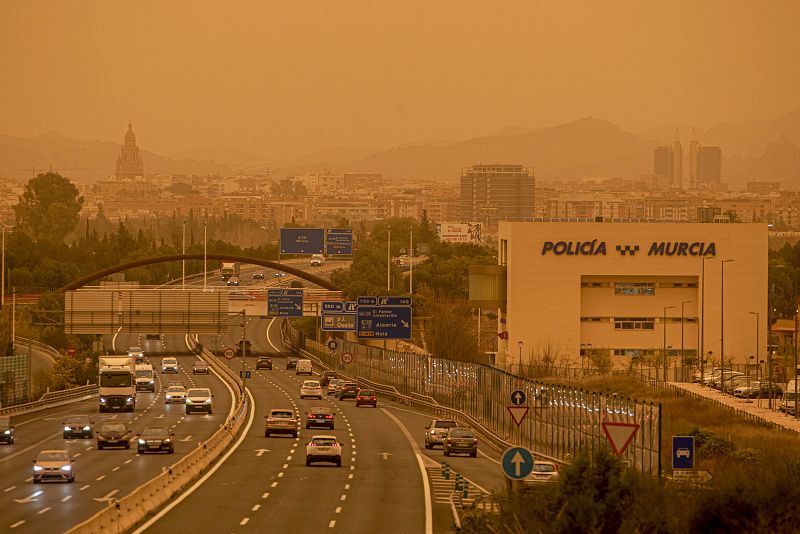 Alto número de partículas y polvo en suspensión en Murcia