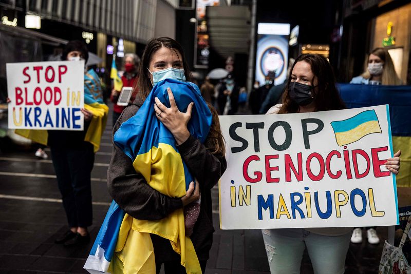 Manifestaciones en solidaridad con Ucrania