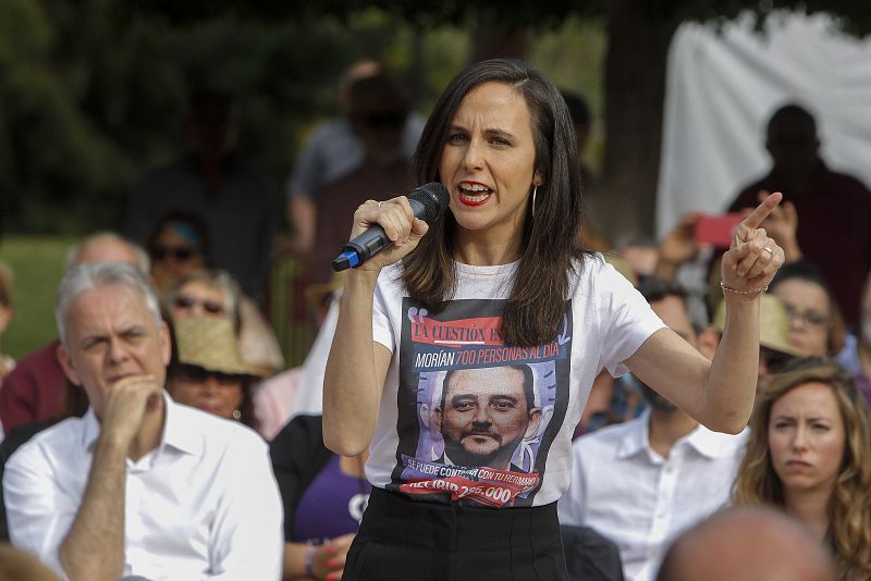 Belarra participa en un acto electoral en Alicante